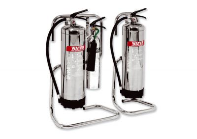 Chrome Fire Extinguisher Stands
