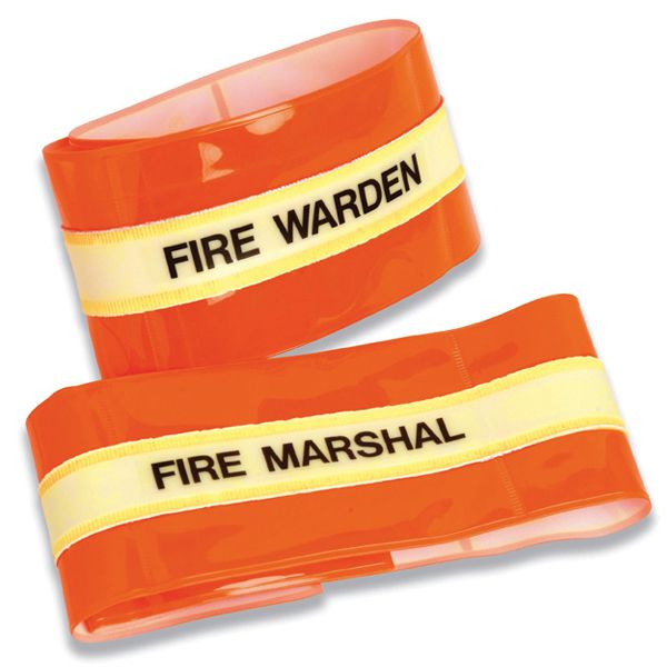 Hi-Visibility Armbands - Fire Warden - Fire Marshal
